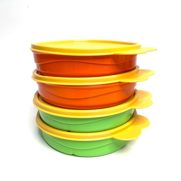 Tupperware Kitchen Tupperware Food Container With Dividers Set Of 4 Poshmark